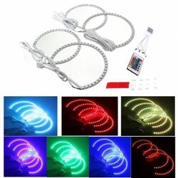 Multi-color BMW E46 3 Light Angel Flash Strobe Rings 5 7 Series RGB LED Eye