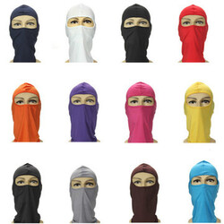 Lycra Motorcycle Cycling Full Face Mask Ski Neck Protecting