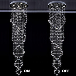 100 Crystal Chandelier Lighting Fixture Double Design Indoor