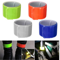 Reflective Running Armband Sports Night Silicon Motorcycle Cycling Safety Strap Belt Ankle