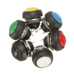 Car Auto Round Button Horn Switch Multicolor Push Momentary