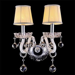 Wall Lights Glass Candle Crystal Wall Sconces Mini Style