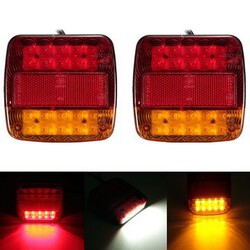 LED Taillight Number Plate Light Trailer Truck Lamp 12V Turn Signal Brake