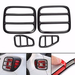 Taillight Iron Black Jeep Renegade 2015-2016 4pcs Cover Trim Lamp Frame