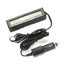 LED Luminous 3 in 1 Voltage Clock Temperature Electronic Clock Vehicle