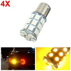 Lamp Reverse 5050 27SMD LED Car Turn Signal Light 21W Bulb Yellow Tail 12V 4pcs