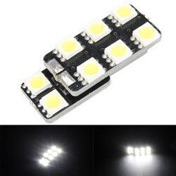 Canbus Error Free Car White Interior Light Bulb LED 8SMD T10 5050