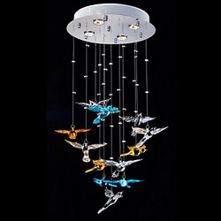 Bird Shape Crystal Multi-color Lamp Pendant Lights Modern Lighting