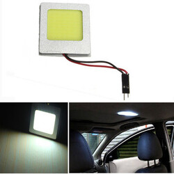 LED Light Dome Festoon License Plate COB Lamp T10 8W Car Interior