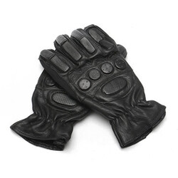 Biker Leather Winter Protection Motor Bike Motorcycle Full Finger Gloves