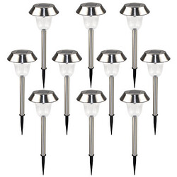 Pathway Solar Lawn Light Steel Pack Stainless Garden Lamp