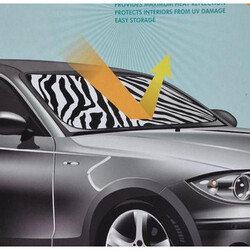 Front Window Visor Car Wind Shield Stripes Zebra Sun Shade