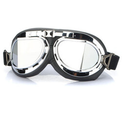 Goggle Lens Scooter Universal Motorcycle Silver