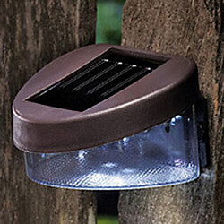 Solar Light Landscape White Light Led Fence Mount Path Wall Garden