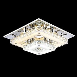 Traditional/classic Feature For Crystal Country Chrome Mini Style Metal Modern/contemporary Flush Mount Bedroom Led