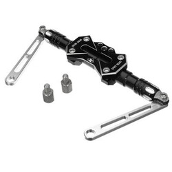 10mm Motorcycle Handle Adjustable Lever Steel Ring Handlebar Grip Bar Telescopic