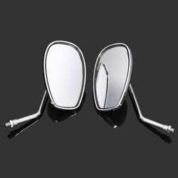 Plating Plastic Aluminum Stem Motorcycle Rear View Mirror