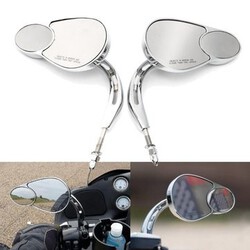 Deluxe Softail Road King Classic Motorcycle Rear View Mirrors Harley Touring