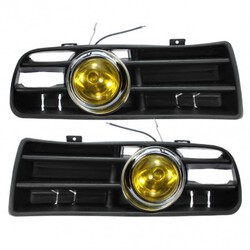 Grille Yellow Lower Front Fog VW Golf MK4 LED Light Lamp