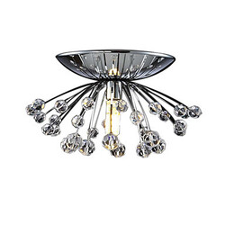 Ceiling Flush Mount Mini Crystal Chandelier