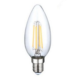 Led Filament Bulbs E14 400lm Decorative Ac 220-240 V C35 4pcs Warm White