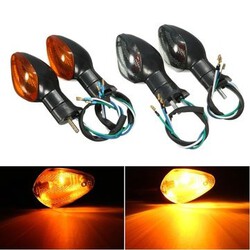 Pair Honda CBR1000RR Turn Signal Indicator Light 2008-2015 Smoke Amber