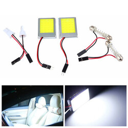 Car License Plate Festoon BA9S Light Lamp White T10 Dome COB LED