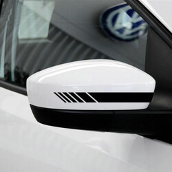 Stripe Mercedes Benz Decal Emblem 2Pcs Sticker Vinyl Car Rear View Mirror