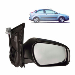 Door Wing Mirror Glass Ford Focus Mk2 Electric Heated Side
