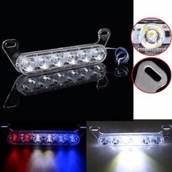 Plate Rear Signal Flashing Warning 6 LED Light For Motorcycle Car Brake