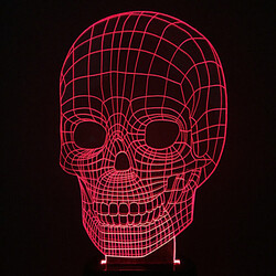 Usb Table Lamp Colorful Decoration Skull Visual Led Night Light