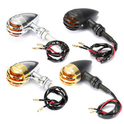 Chopper Cruiser Harley Grill Motorcycle Bullet Turn Signal Indicator Light