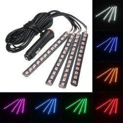 Strip Light Atmosphere Neon 5050SMD Kit LED Interior Car SUV Lamp Bar