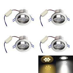 7w Leds Led Cold White 4pcs Silver Ceiling Lamp Warm White 600lm