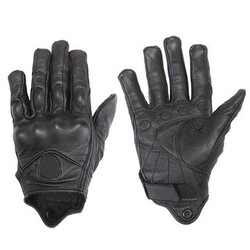 Touch Screen Gloves Riding Racing Bike Motorcycle Leather Protective Armor Black