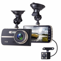 Recorder Night Vision Video Dash Cam 1080p Inch LCD HD Dual Lens Car DVR G-Sensor