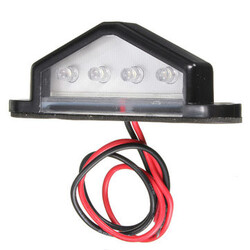 LED Rear Truck Trailer 10-30V License Plate Light Lamp Waterproof