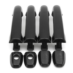 Kit For Toyota Front Exterior Door Handle Car Black Rear Left Right