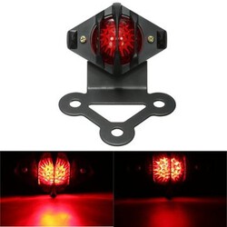 License Plate Bracket Motorcycle Pit Dirt Bike Rear Tail Brake Stop Light LED Holder