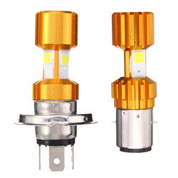 Motorcycle Bike LED COB High Bright H4 Headlight Fog Lamp Hi Lo BA20D