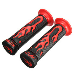 Universal Motorcycle HandleBar Rubber Hand Grips 22mm 8inch