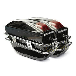 Light For Harley Luggage Pair Motorcycle Hard Large Capacity Box Trunk