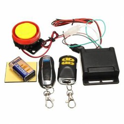 Engine Start 12V 125dB System Remote Control Shock Sensor Motorcycle Anti-theft Security Alarm