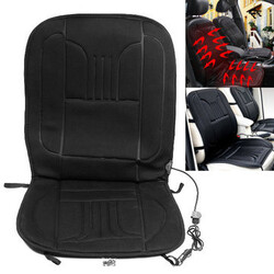 Heated Black Car Front Van Heating Seat Cover Warmer Auto Interior 12V Winter Pad Cushion