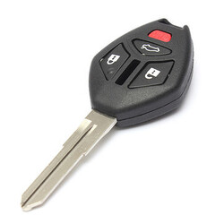 Key Shell Case Uncut Blade 4 Button Remote Mitsubishi