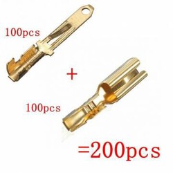 Terminal Female Brass 2.8mm Male Crimp Connector Spade