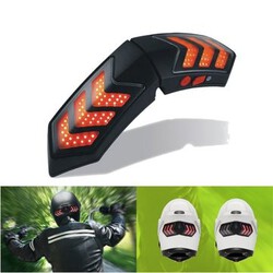 Waterproof Lamps Lights USB Charging Motorcycle Helmet Casque Smart Wireless Brake Signal 12V