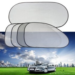 Shield Visor Shade Screen Sunshine 5pcs Car UV Mesh Protected Side Rear Window