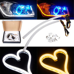 Light White Amber DRL Switchback 30cm Strip Headlight LED