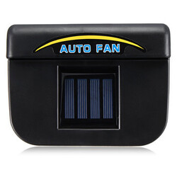 Radiator Cooling Fan Solar Powered Air Vent Auto System Car Window Wind Shield
